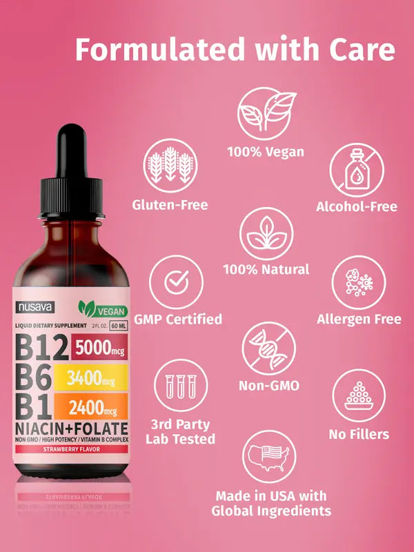 Vitamin B12 B6 B1 Daily Support