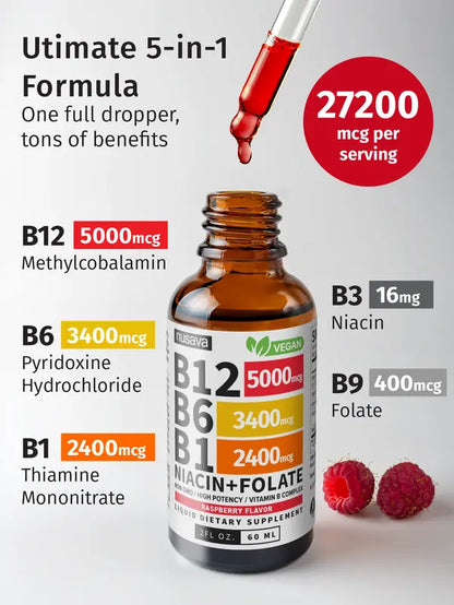 Vitamin B12 B6 B1 Daily Support
